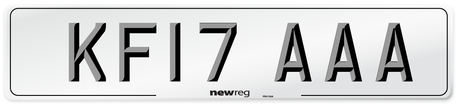 KF17 AAA Number Plate from New Reg